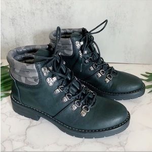 Seven Dials Reedy Hiker Boot with Camo Print Cuff, Size 7